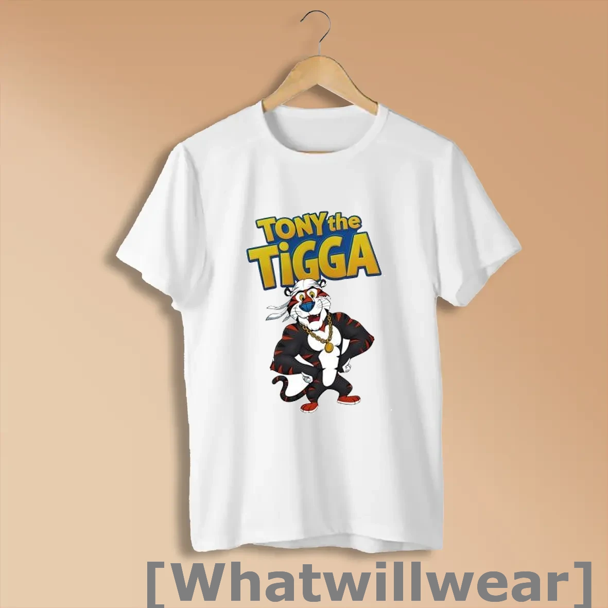 Official Tony The Tigga Tony The Tiger With Headscarf And Gold Chain Shirts