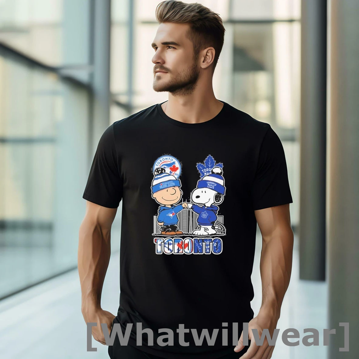Official Toronto Snoopy Fist Bump Charlie Brown Blue Jays And Maple Leafs Shirts