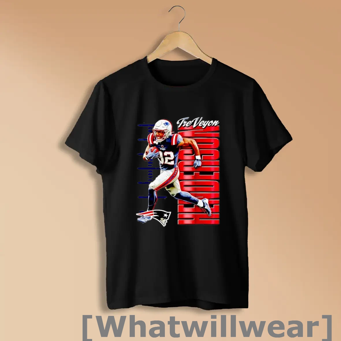 Official Treveyon Henderson New England Patriots Football Player Shirts