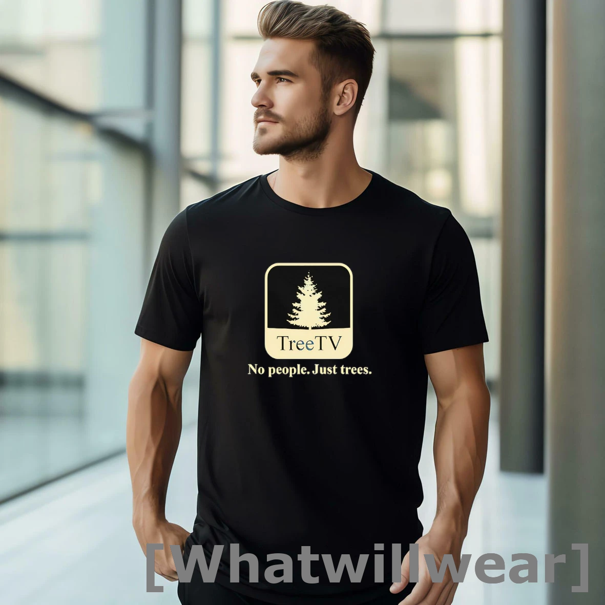 Official Tree Tv No People Just Trees Tshirts Sweater
