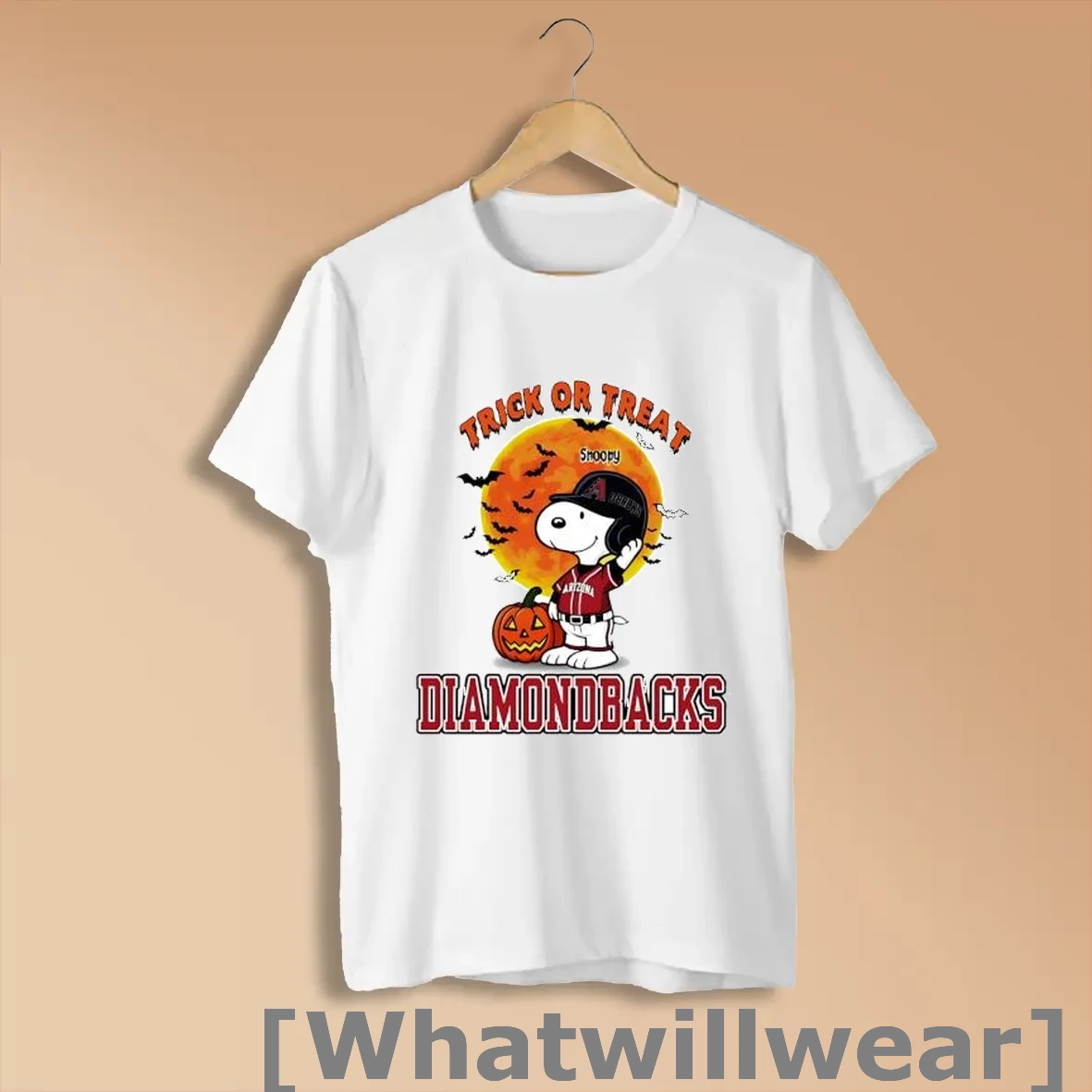 Official Trick Or Treat Arizona Diamondbacks Snoopy Halloween Shirts