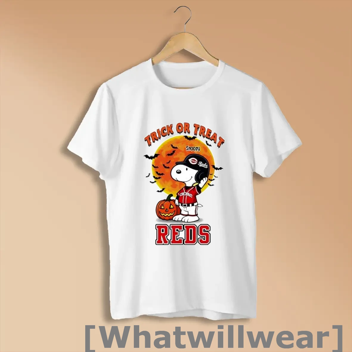 Official Trick Or Treat Cincinnati Reds Snoopy Halloween Shirts