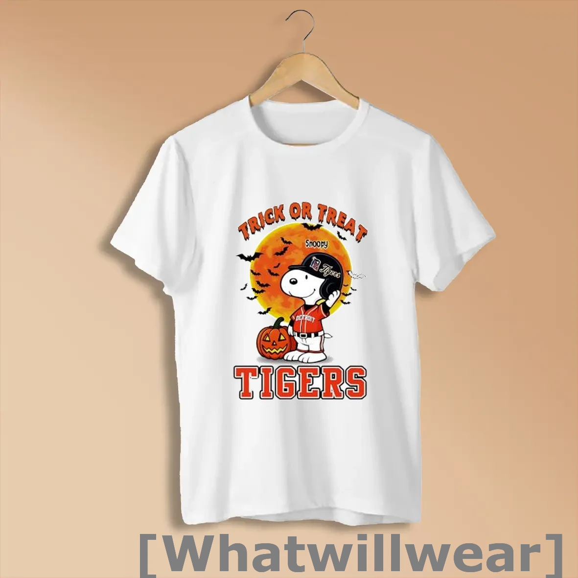 Official Trick Or Treat Detroit Tigers Snoopy Halloween Shirts