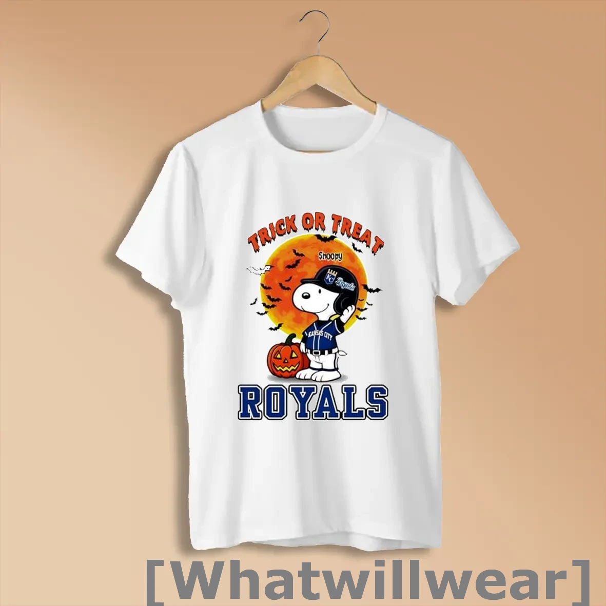 Official Trick Or Treat Kansas City Royals Snoopy Halloween Shirts
