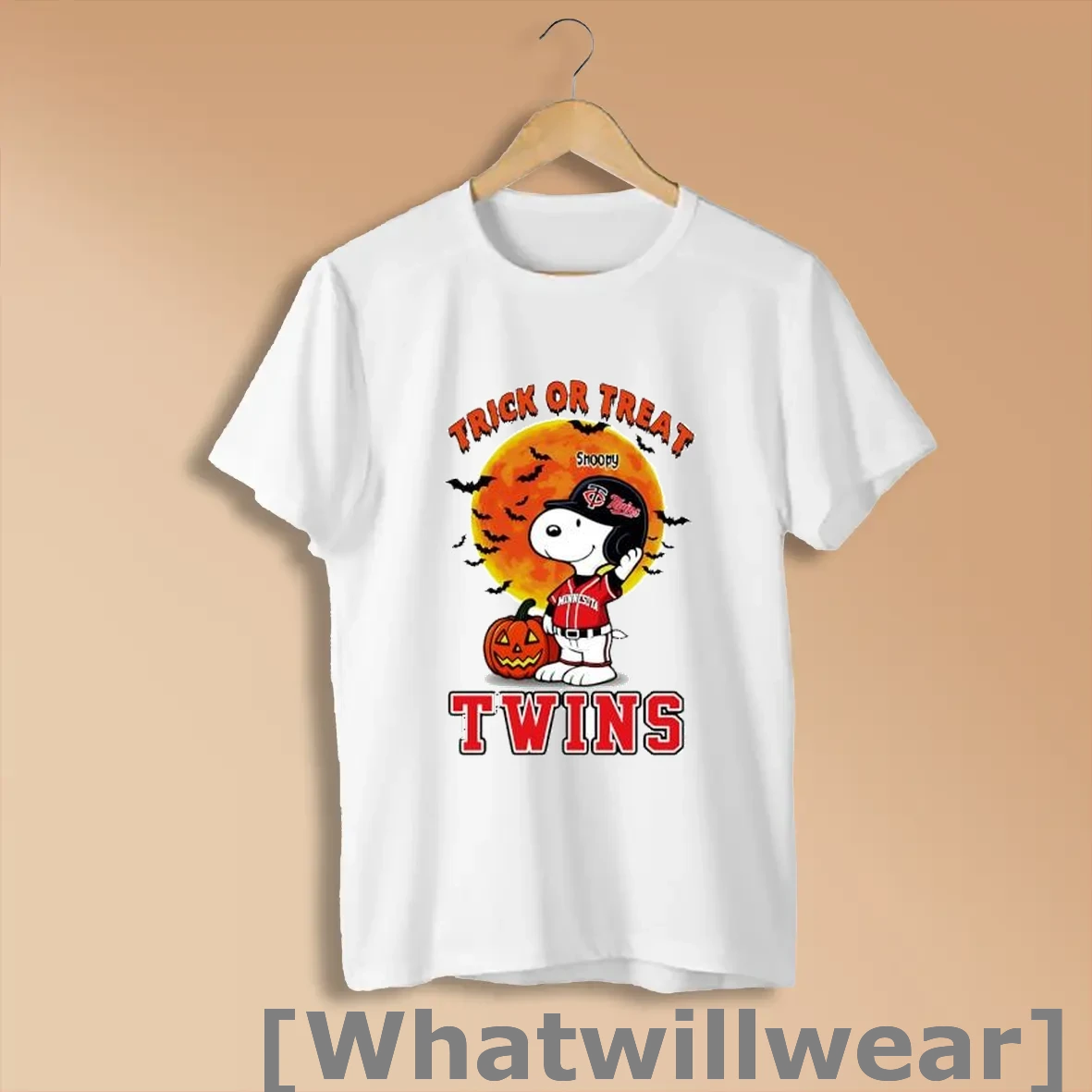 Official Trick Or Treat Minnesota Twins Snoopy Halloween Shirts