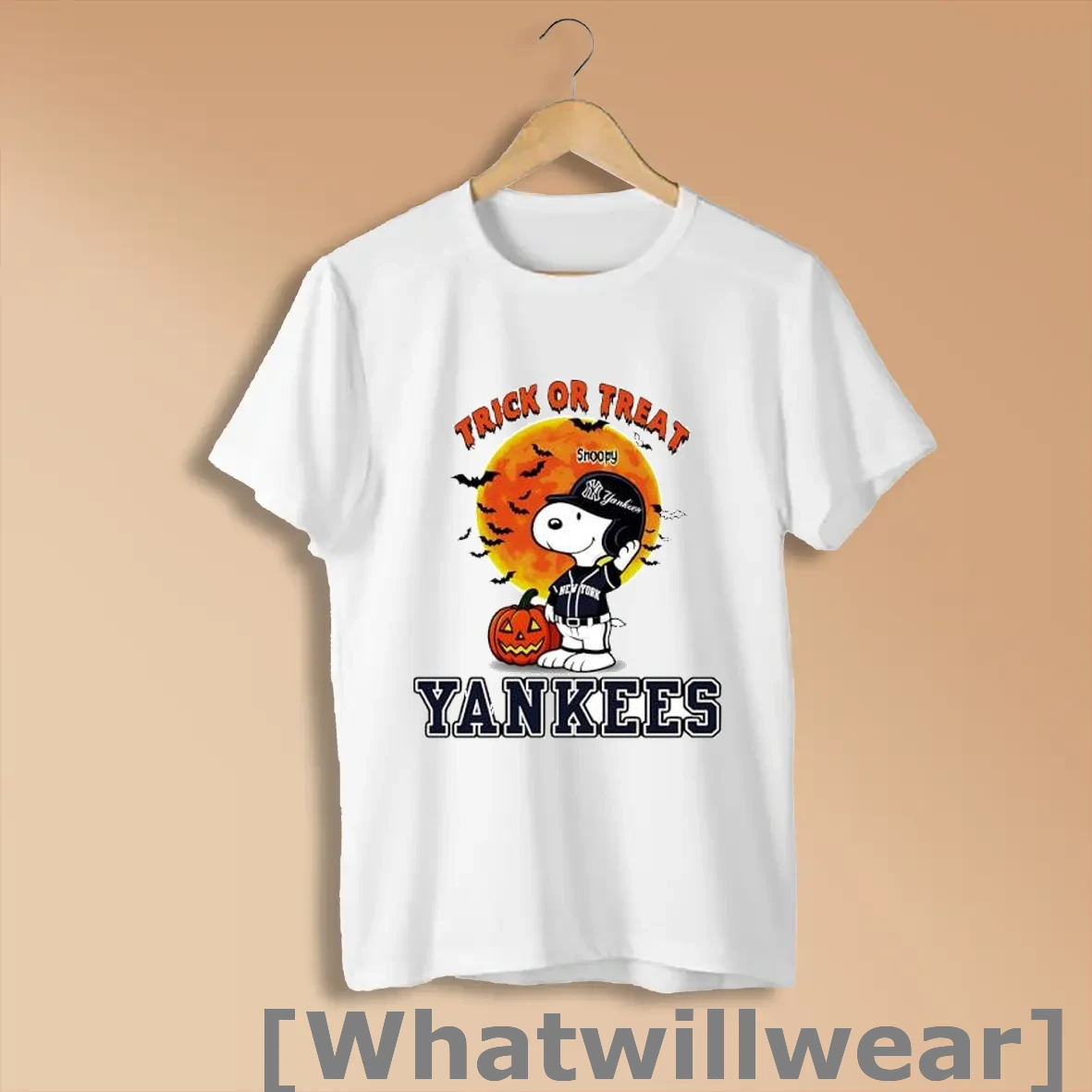 Official Trick Or Treat New York Yankees Snoopy Halloween Shirts