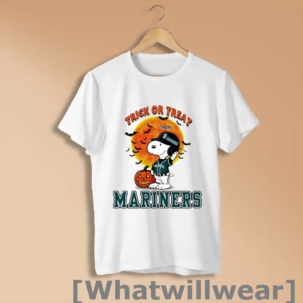 Official Trick Or Treat Seattle Mariners Snoopy Halloween Shirts