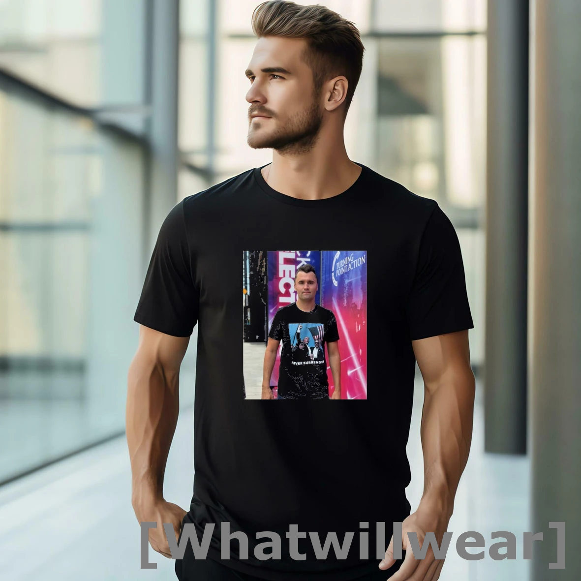 Official Trump Charlie Kirk Never Surrender Shirts