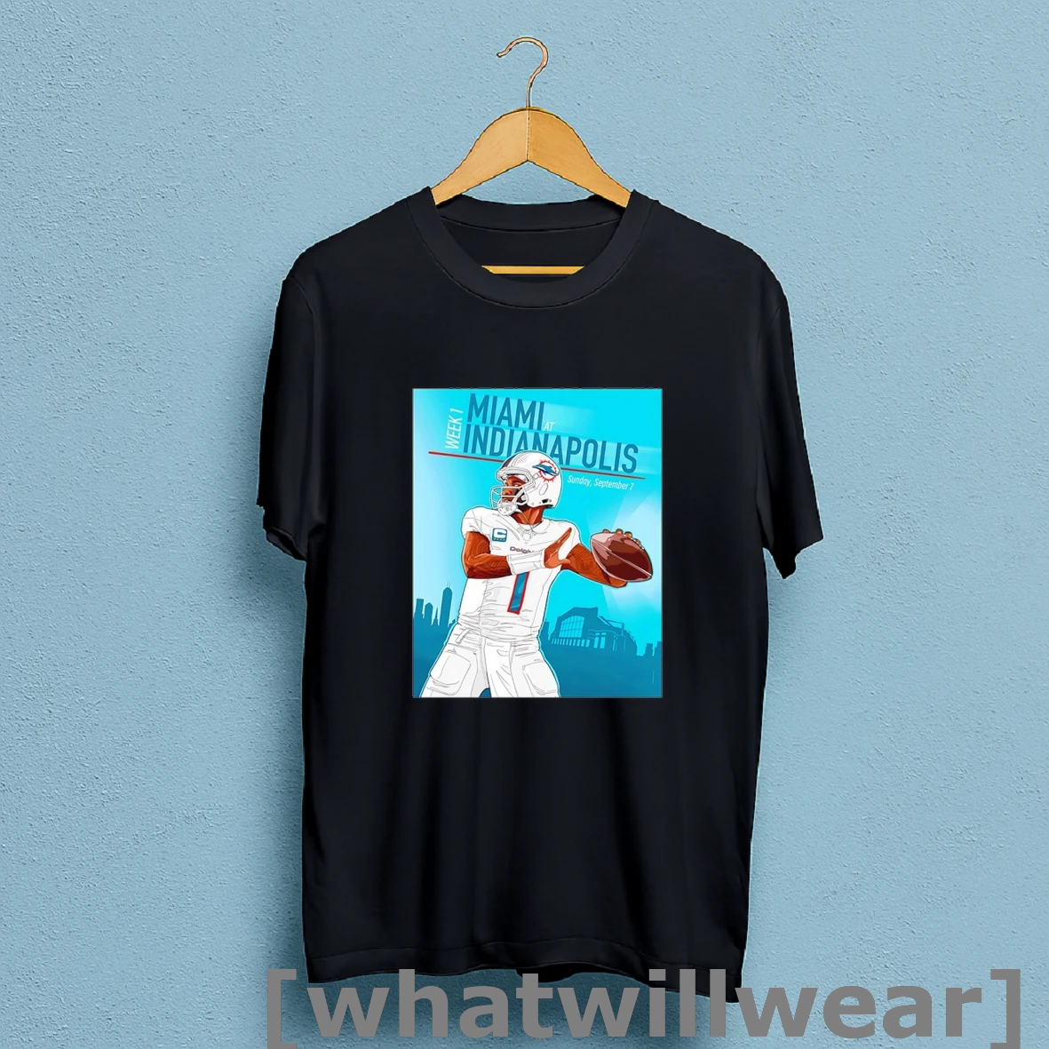 Official Tua Tagovailoa Miami Dolphins Week 1 Miami At Indianapolis Sunday September 7 T Shirt Sweatshirt