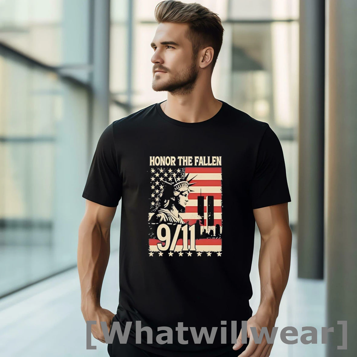 Official Twin Towers Honor The Fallen September 11 American Flag Vintage Shirts