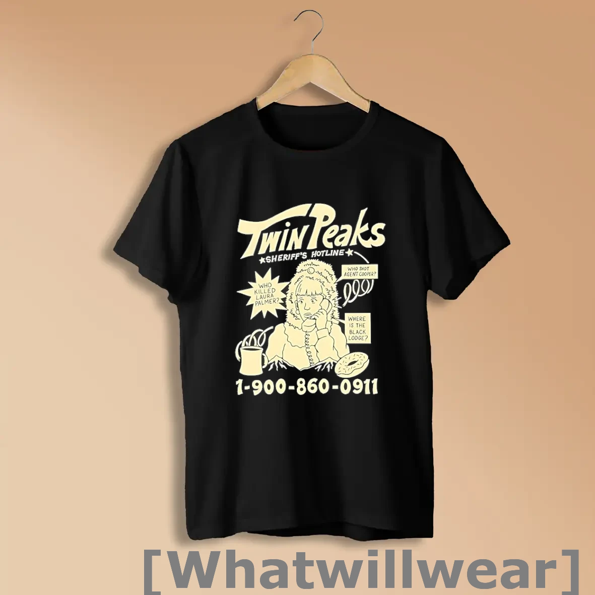 Official Twin Peaks Sheriffs Hotline Who Killed Laura Palmer Shirts