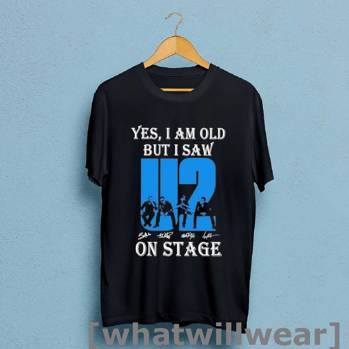 Official U2 Yes I Am Old But I Saw On Stage Signatures Shirt Sweatshirt