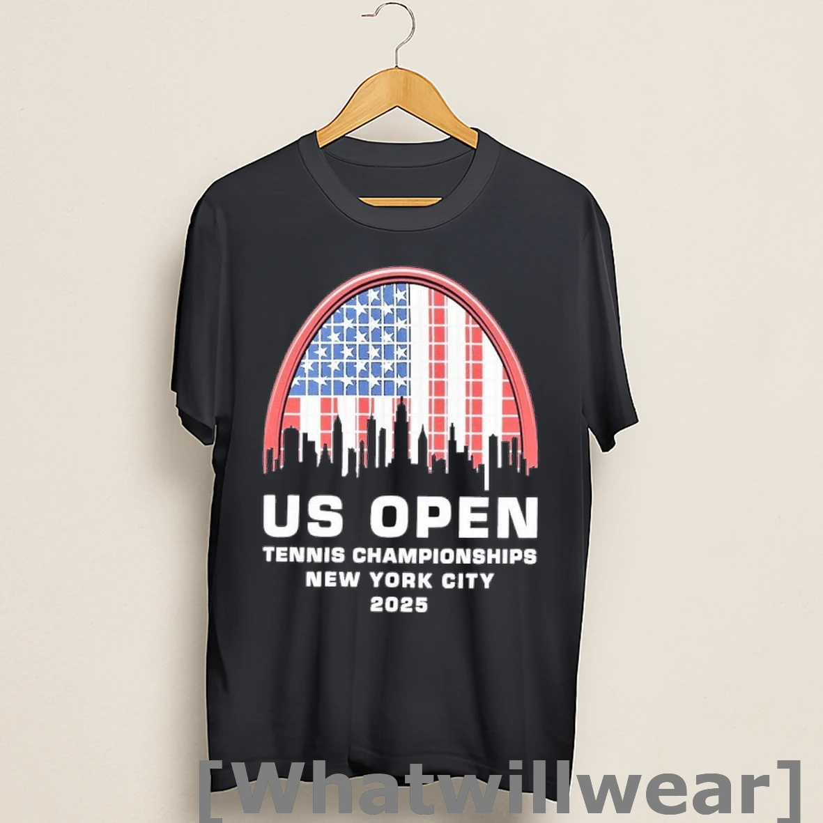 Official Us Open Tennis Championships New York City 2025 Stars Stripes Racquet American Flag Shirts