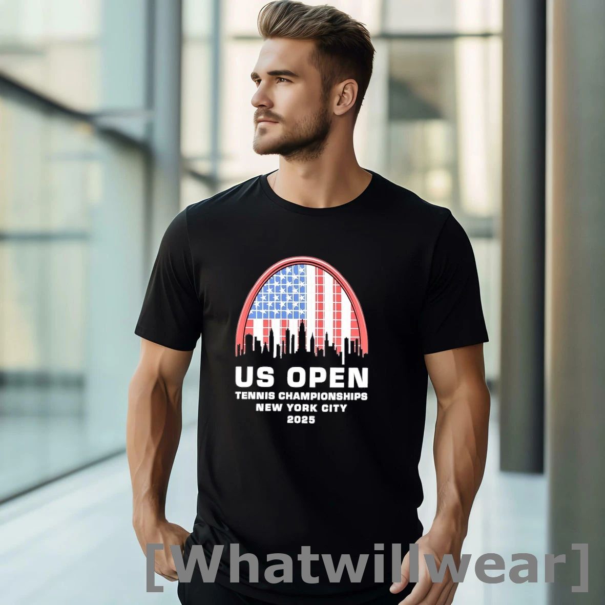 Official Us Open Tennis Championships New York City 2025 Usa Flag Tshirts Sweater