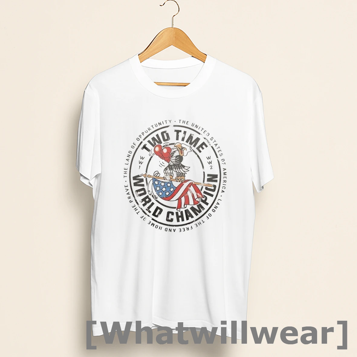 Official Usa 2x World Wars Champions The Land Of Opportunity Shirts
