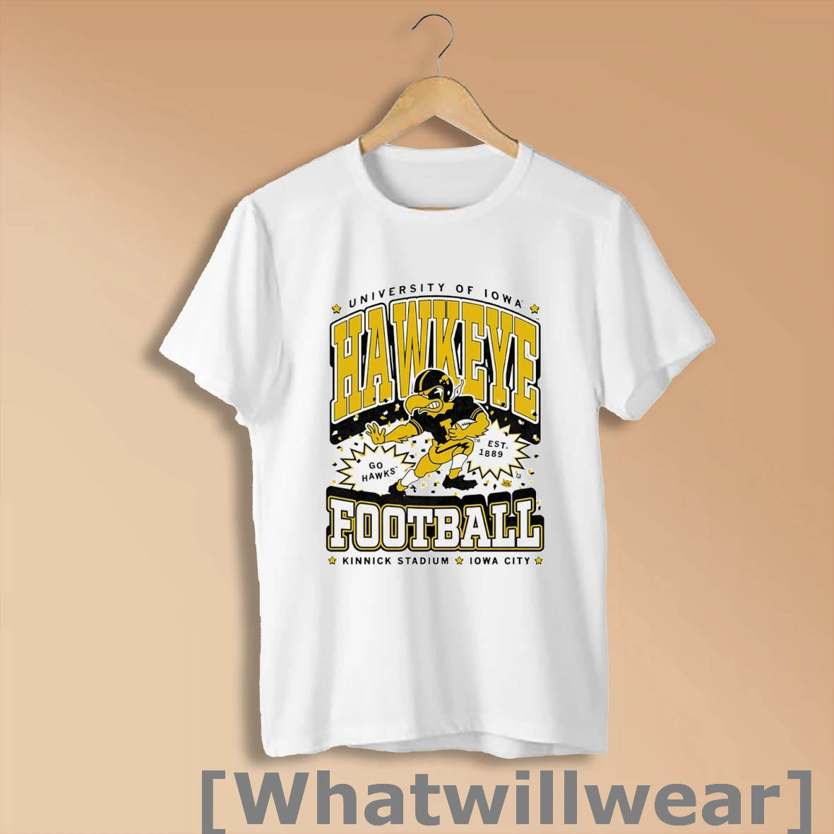 Official University Of Iowa Hawkeye Football Kinnick Stadium Iowa City T Shirt Sweatshirt