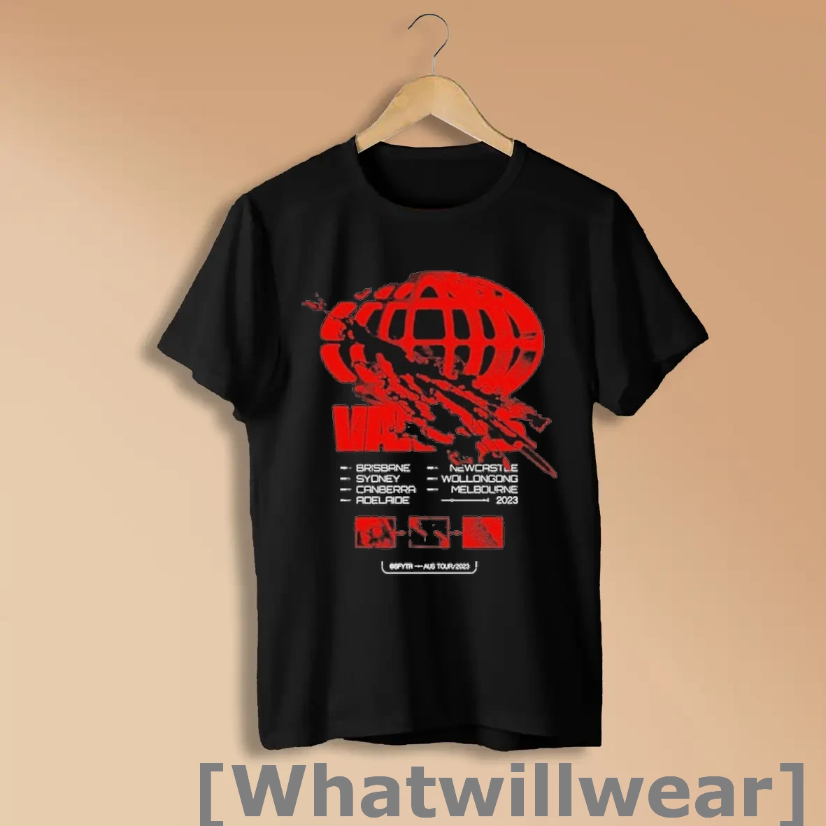 Official Varials Australian Tour 2023 Dates Globe Shirts