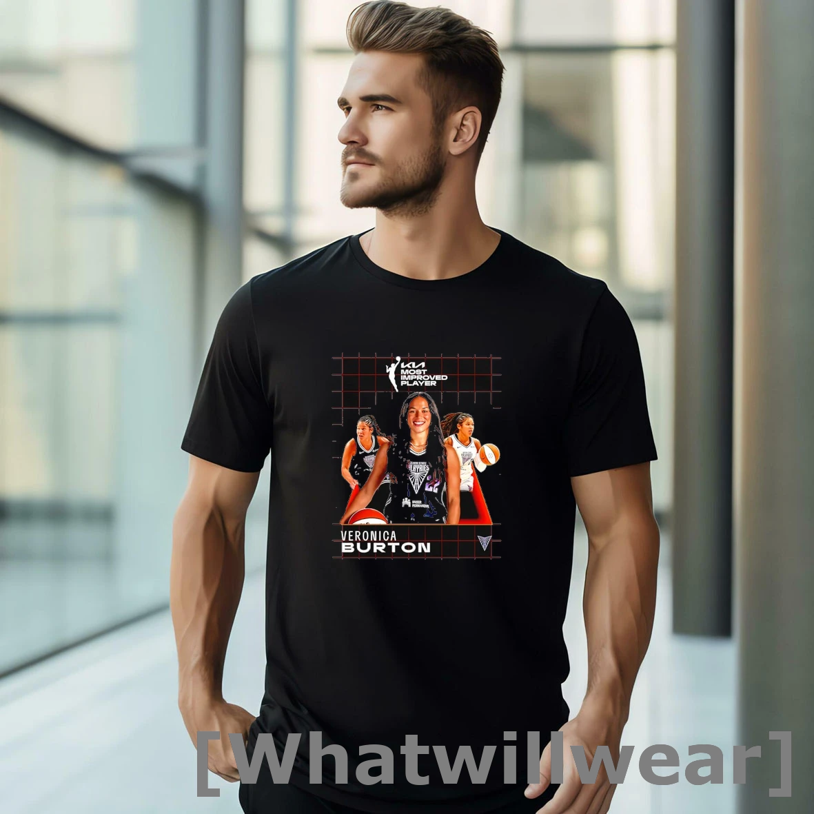 Official Veronica Burton 2025 Wnba Kia Most Improved Player Tshirts Sweater