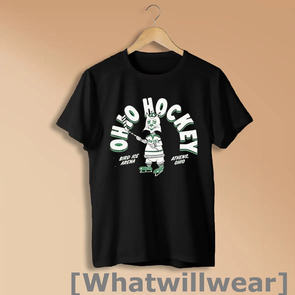 Official Vintage Ohio Hockey Bird Ice Arena Athens Ohio Shirts