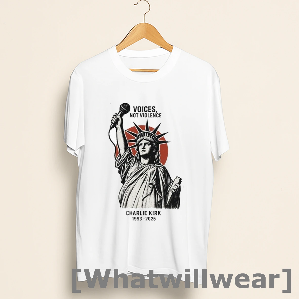Official Voices Not Violence Charlie Kirk 1993 2025 Shirts