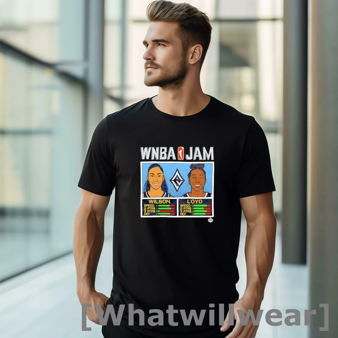 Official Wnba Jam Las Vegas Aces Aja Wilson And Jewell Lloyd Tshirts Sweater