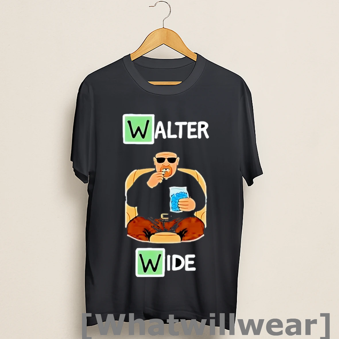Official Walter Wide White Breaking Bad Caricature Shirts