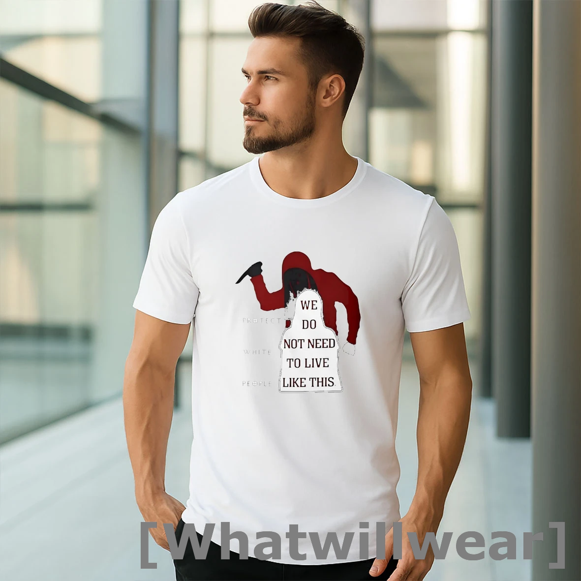 Official We Do Not Need To Live Like This Protect White People Iryna Zarutska Tshirts Sweater