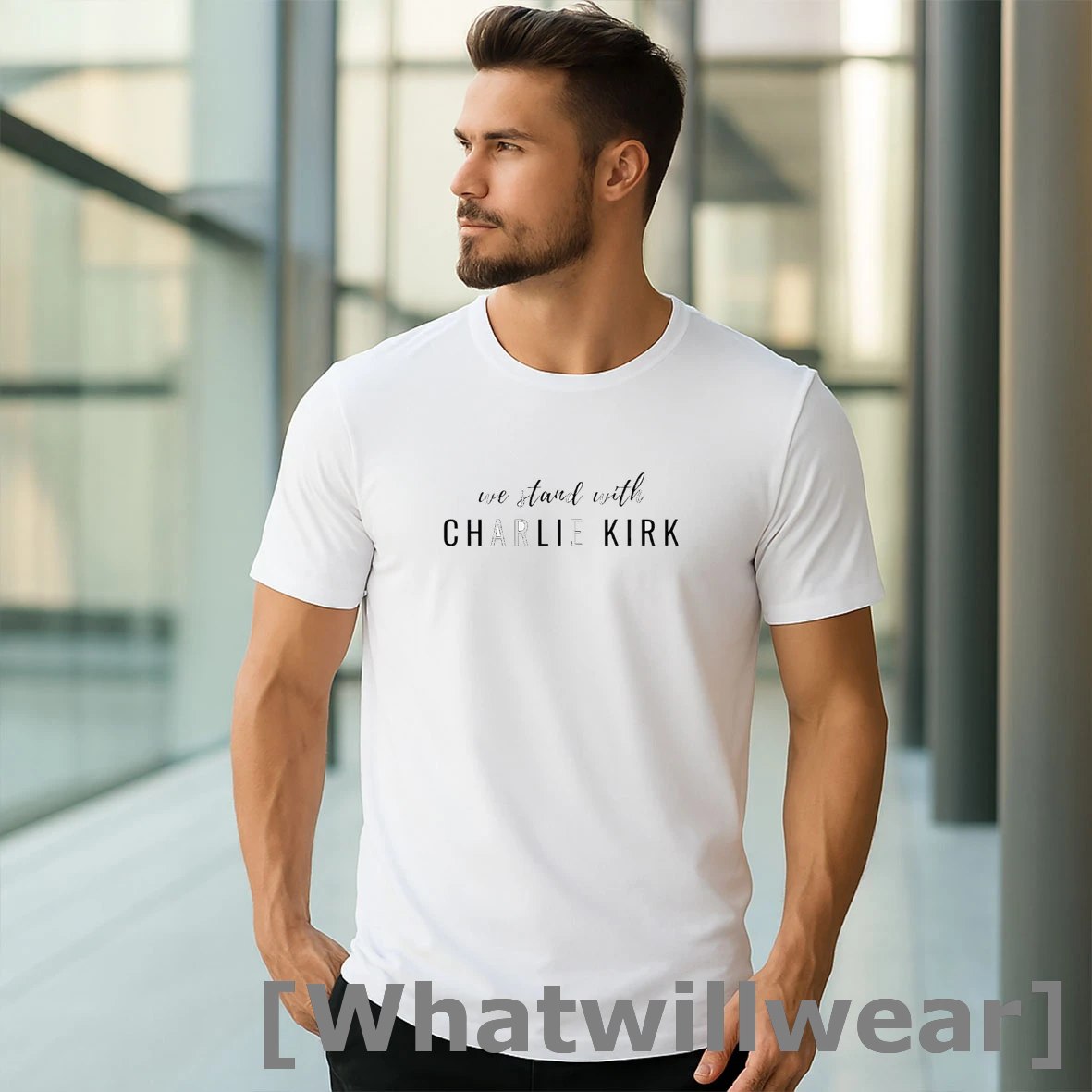Official We Stand With Charlie Kirk Tshirts Sweater