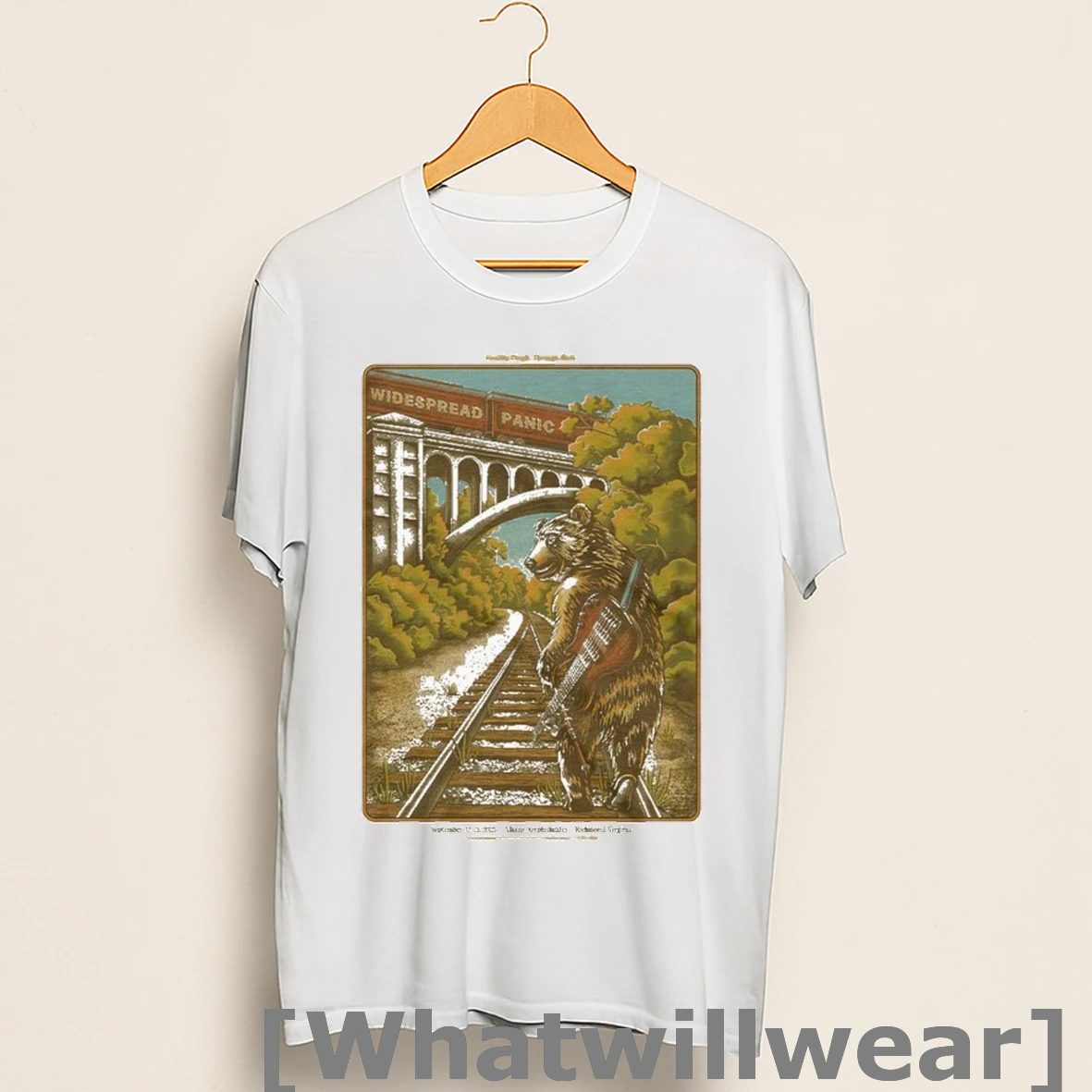 Official Widespread Panic Richmond Virginia At Allianz Amphitheater On September 12 And 13 2025 Bear Shirts