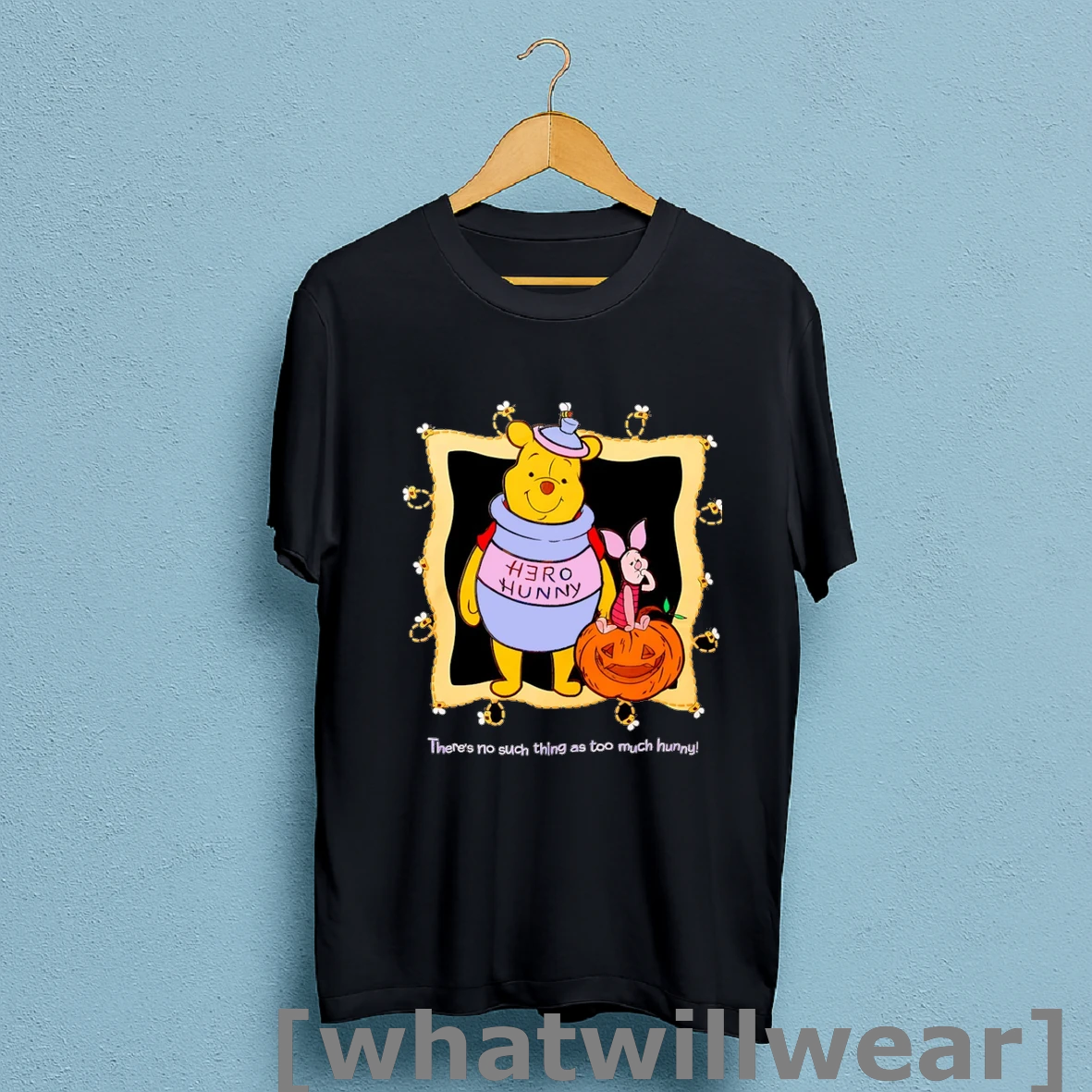 Official Winnie The Pooh And Piglet Pumpkin Halloween Shirt Sweatshirt