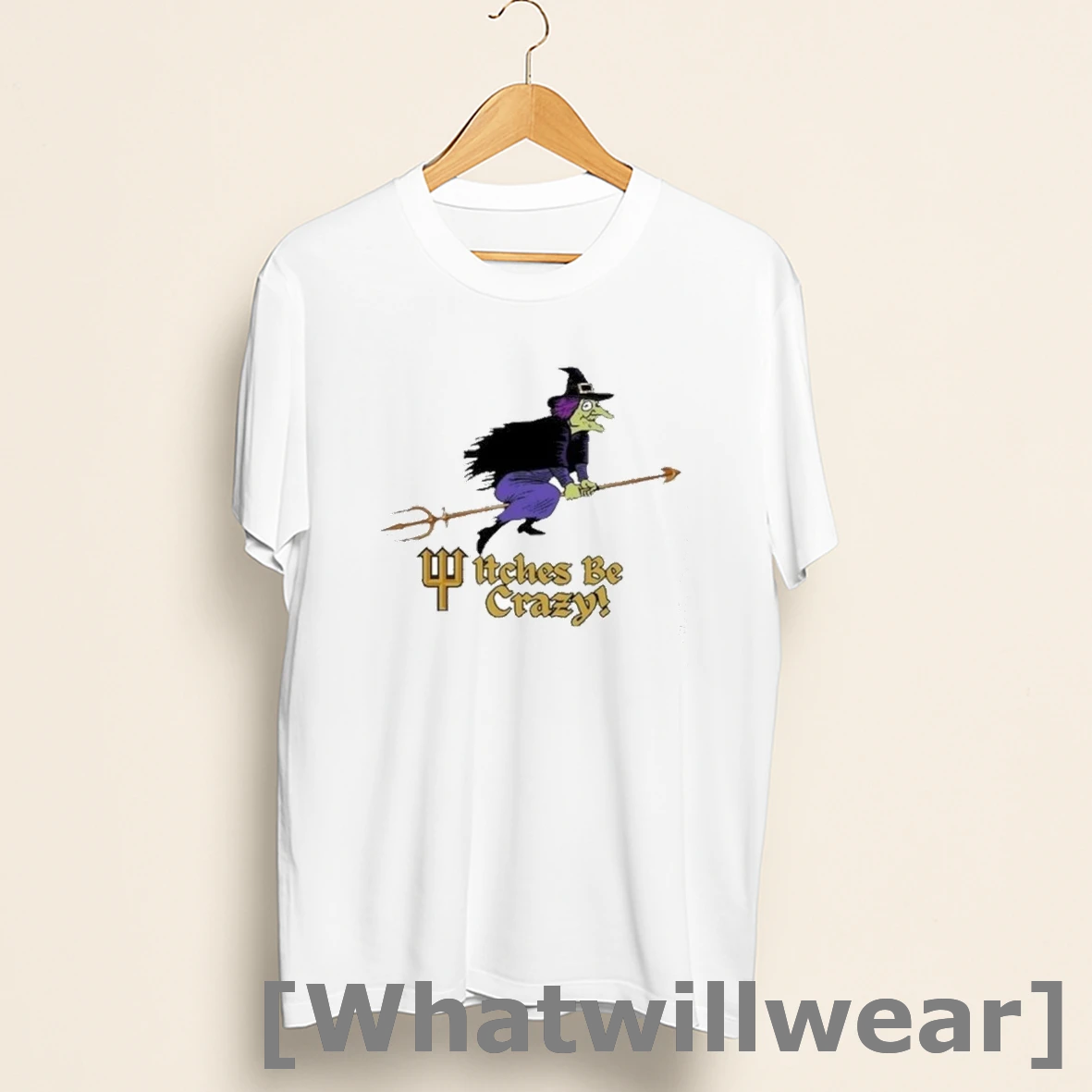 Official Witches Be Crazy Golden Trident Halloween Shirts