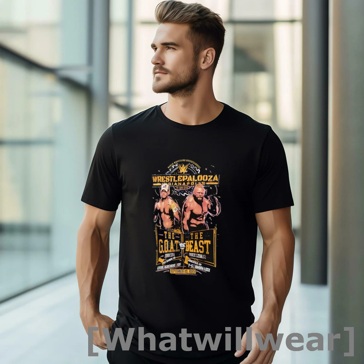 Official Wrestlepalooza 2025 John Cena Vs Brock Lesnar The Goat Vs The Beast Tshirts Sweater