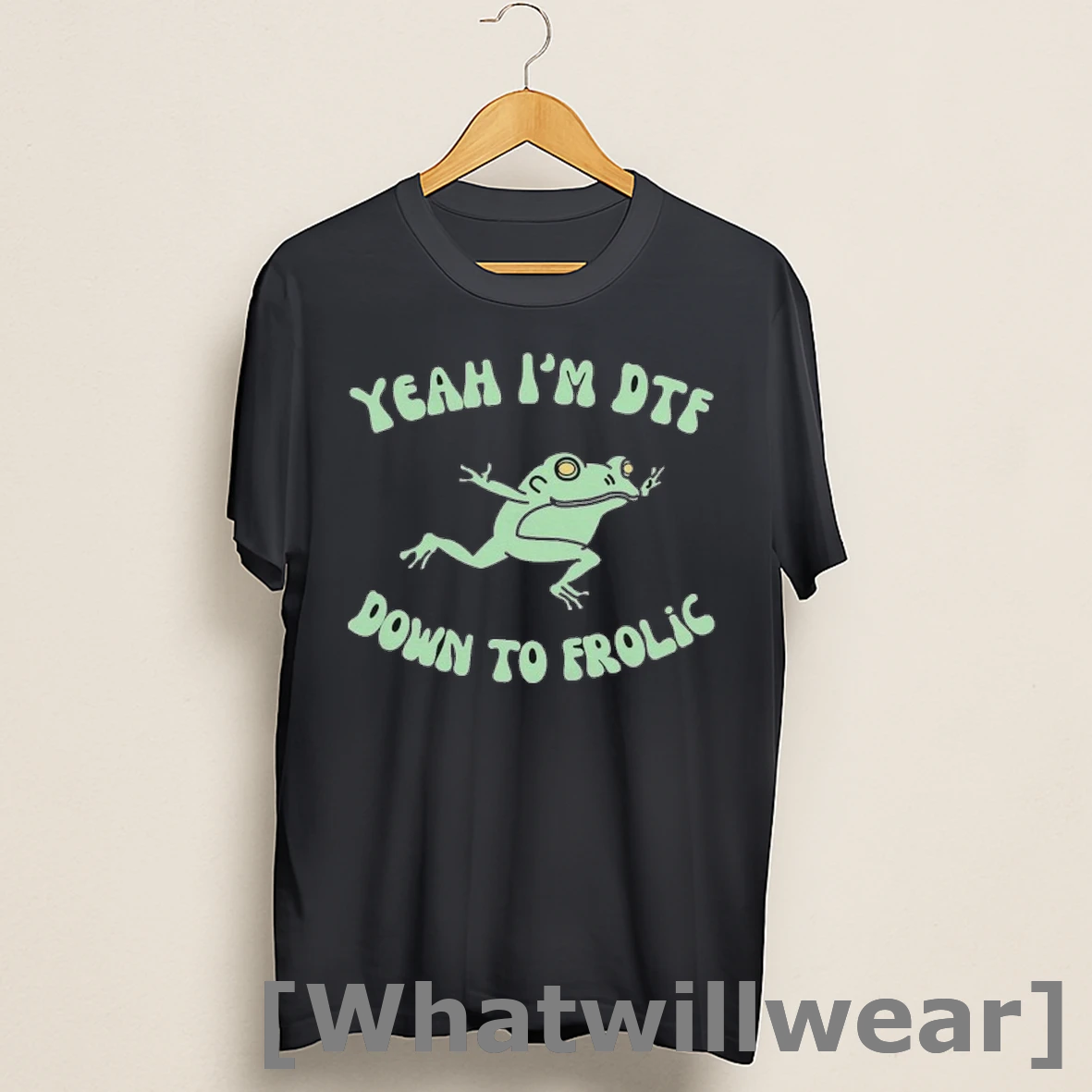 Official Yeah Im Dtf Down To Frolic Frog Shirts