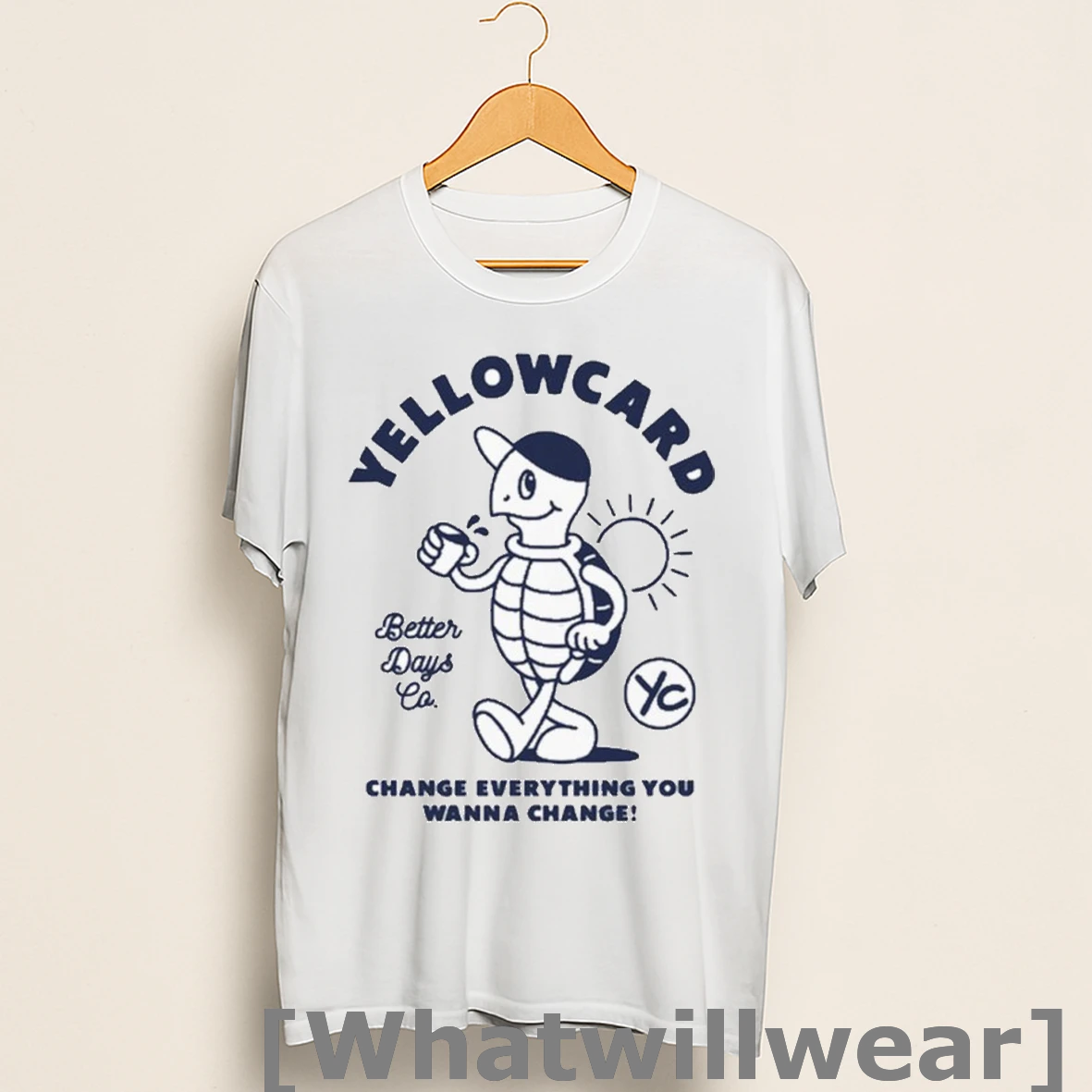 Official Yellowcard Change Everything You Wanna Change Better Days Co Tour 2025 Turtle Shirts