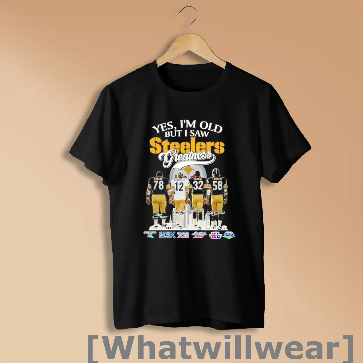Official Yes Im Old But I Saw Greatness Pittsburgh Steelers Players Shirts