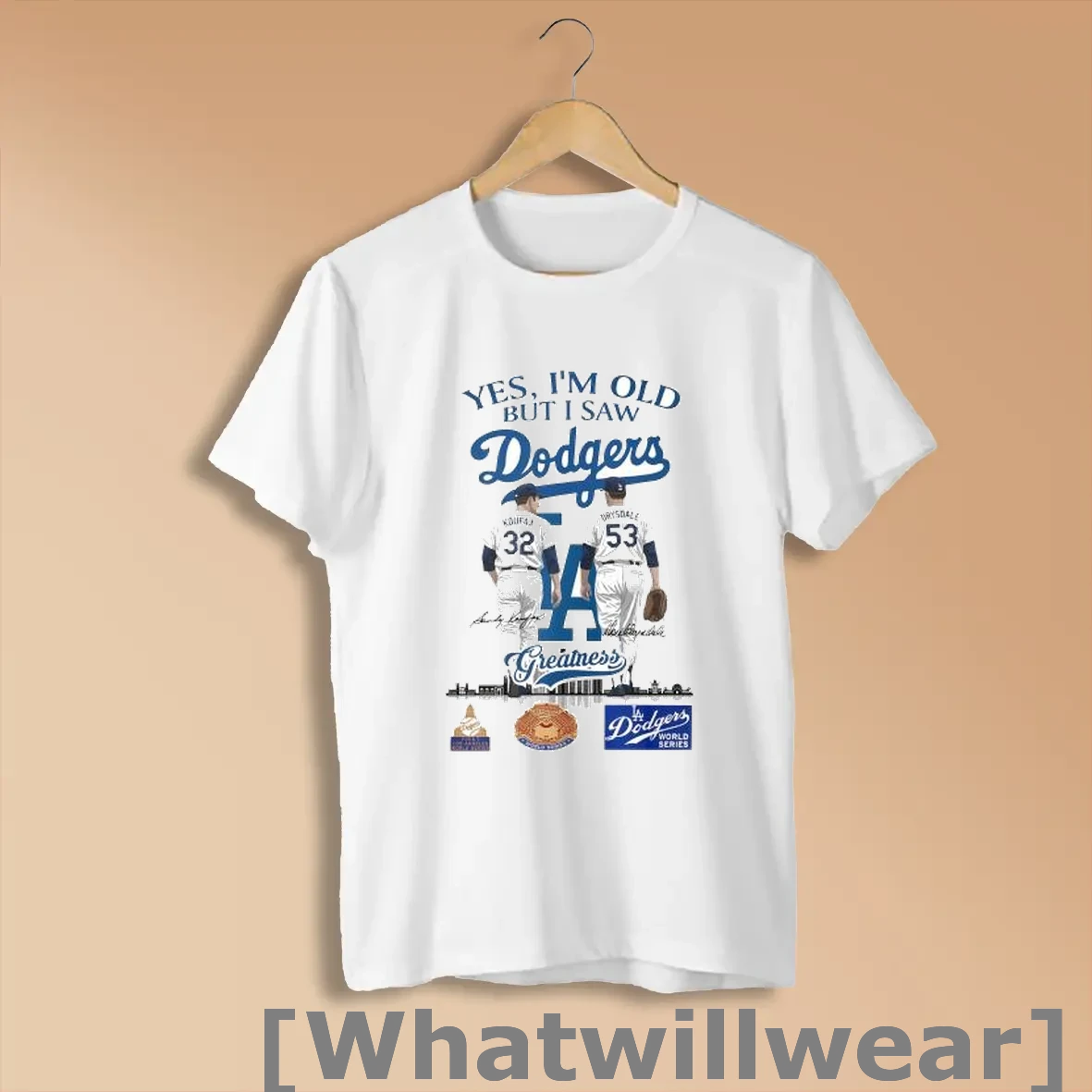 Official Yes Im Old But I Saw Los Angeles Dodgers Sandy Koufax Don Drysdale Greatness Signatures Shirts