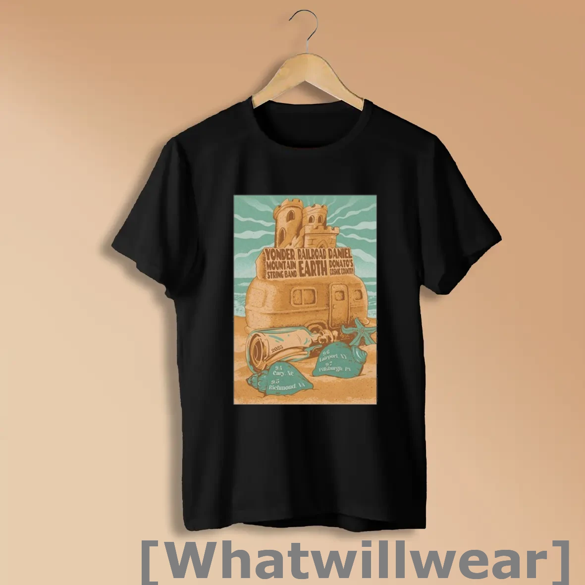 Official Yonder Moutain String Band And Railroad Earth With Daniel Donatos Cosmic Country September 2025 Tour Shirts