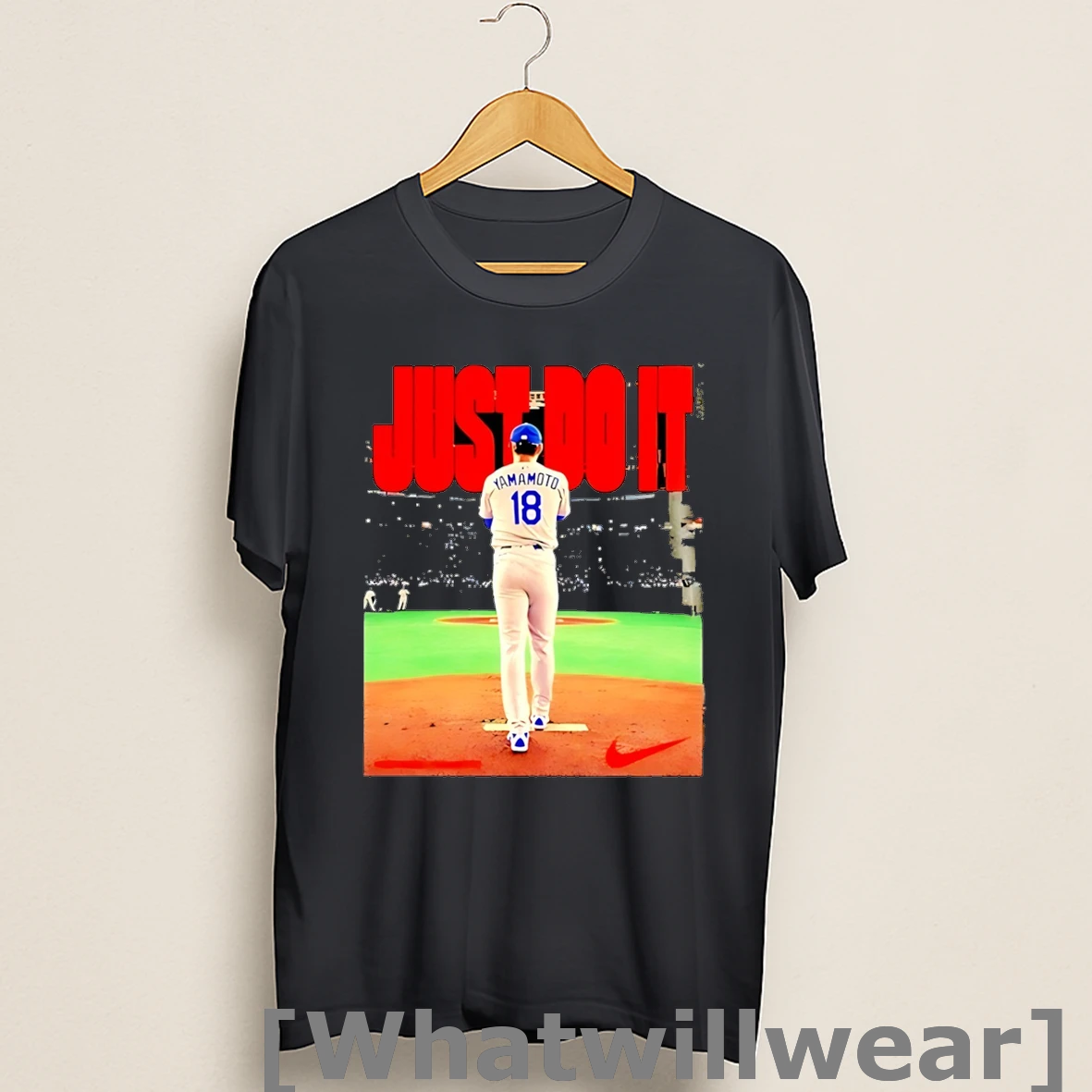 Official Yoshinobu Yamamoto Los Angeles Dodgers Just Do It Nike Shirts