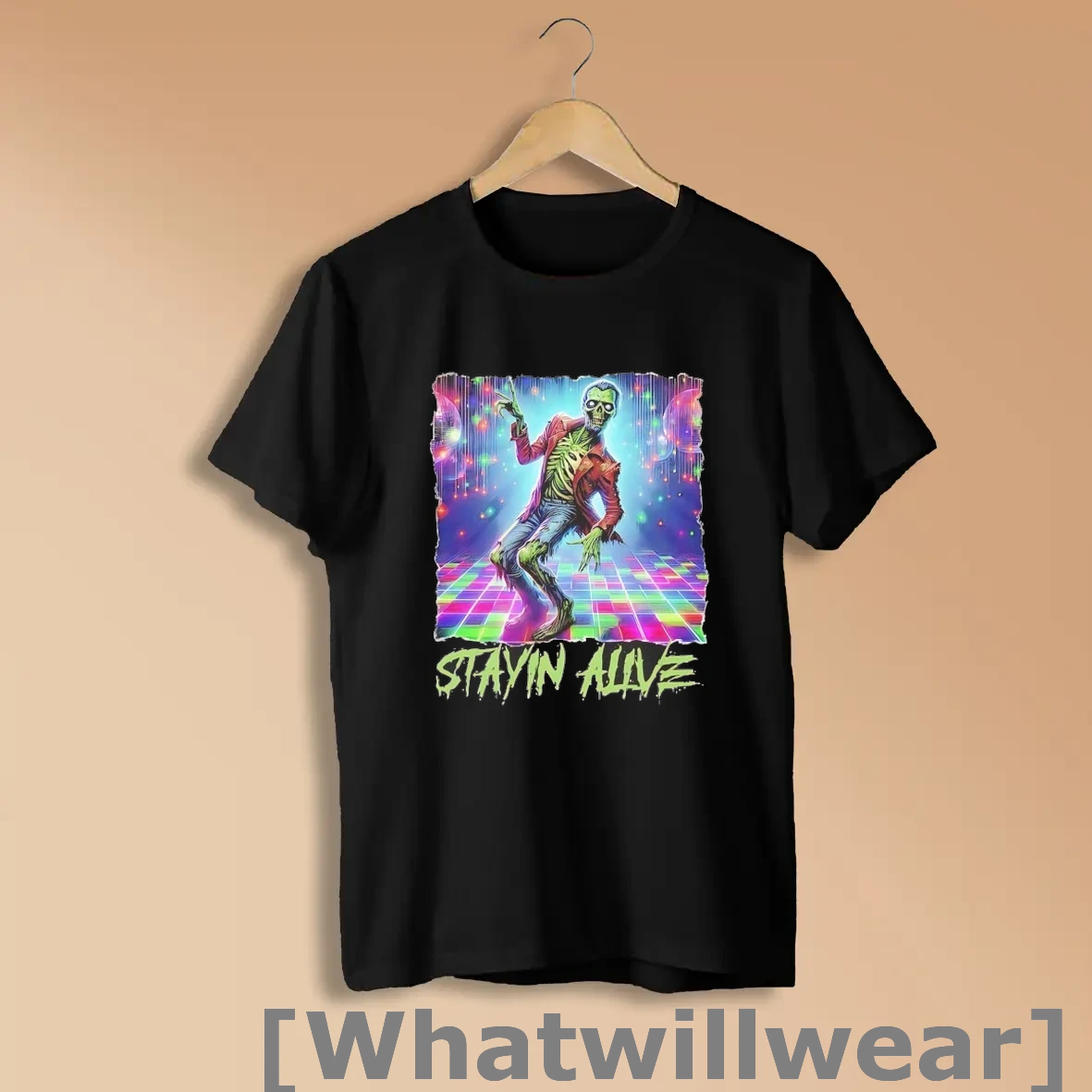 Official Zombie Dancing Disco Stayin Alive Halloween Shirts