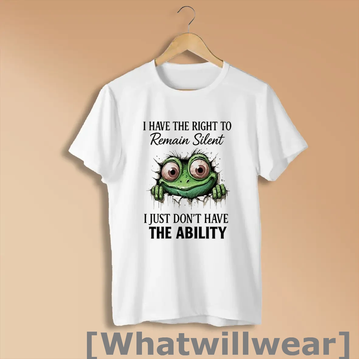 Official Kreobhnd Green Frog I Have The Right To Remain Silent I Just Dont Have The Ability Shirts