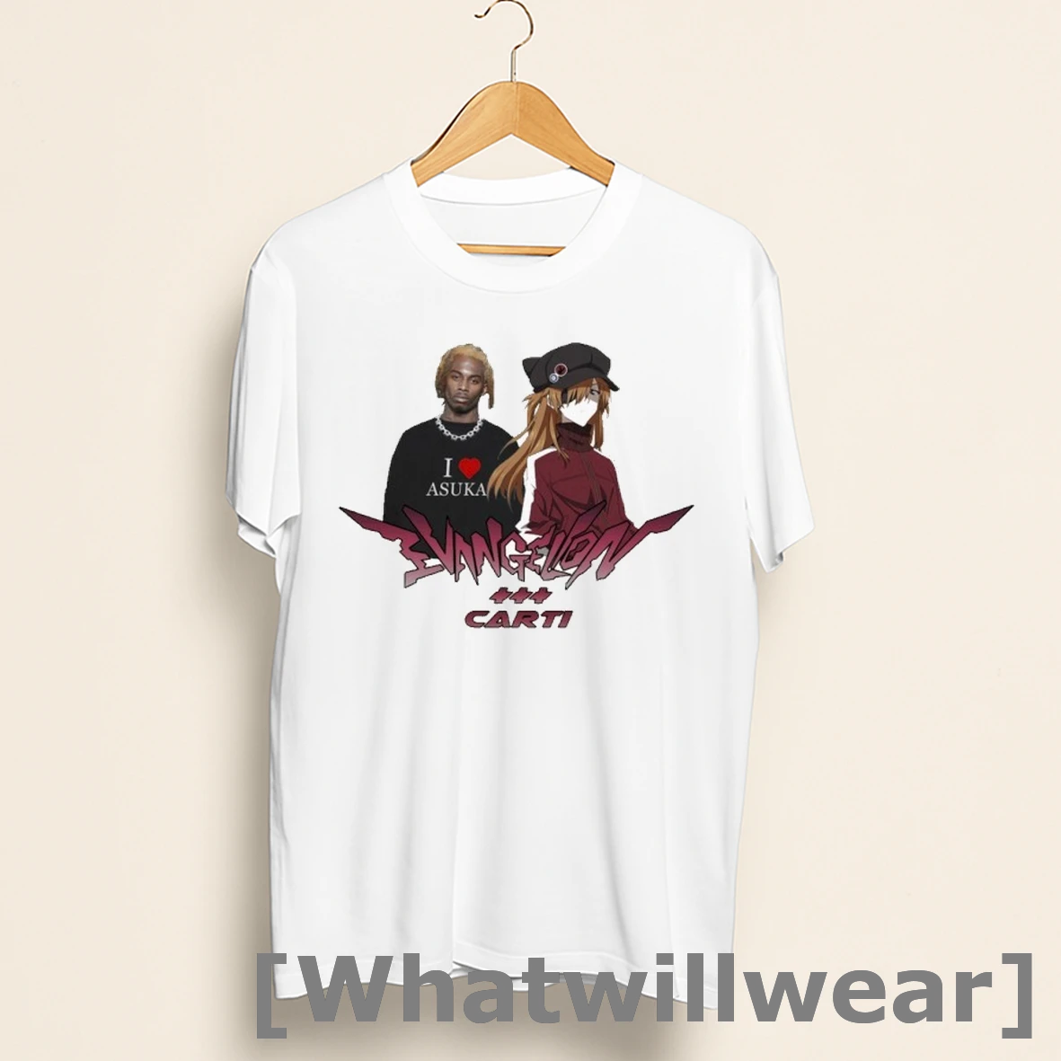 Official Playboi Carti X Asuka Langley Soryu Evangelion Shirts