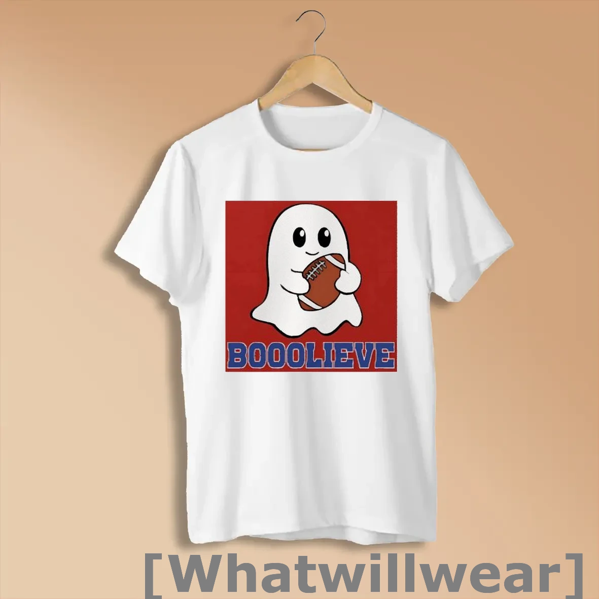 Official Sk03ke7i Spooky Ghost Holding Rugby Ball Boooleive In The Bills Shirts