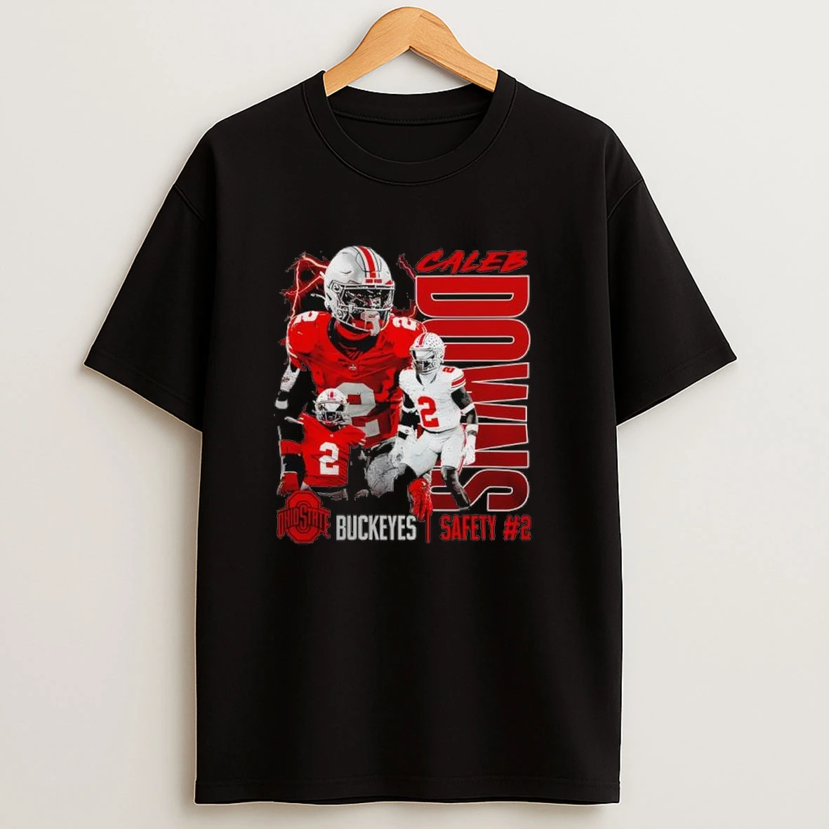 Ohio State Buckeyes Caleb Downs 2 College Football Lightning Shirts