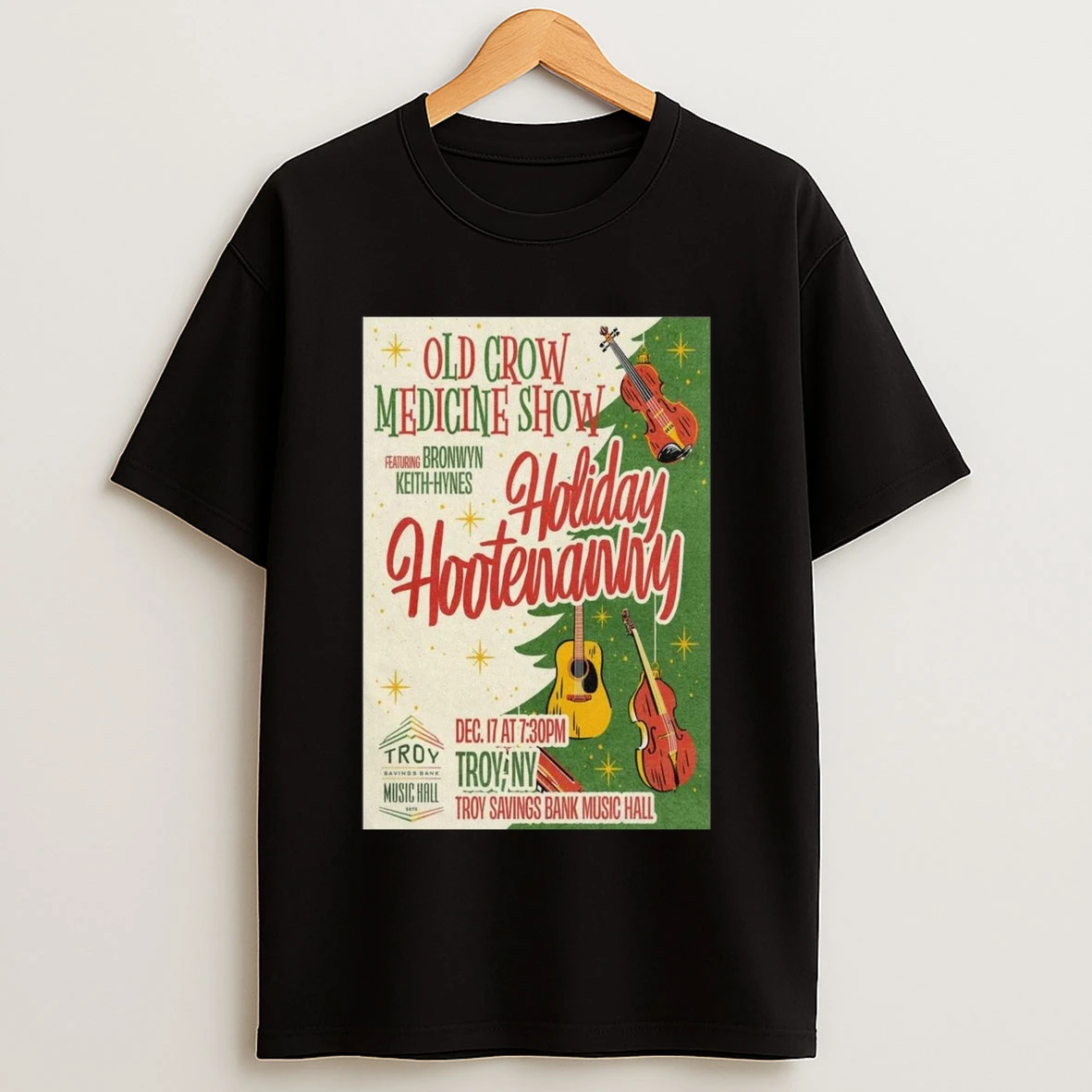 Old Crow Medicine Show Holiday Hootenanny December 17 2025 Troy Ny Troy Savings Bank Music Hall Shirts