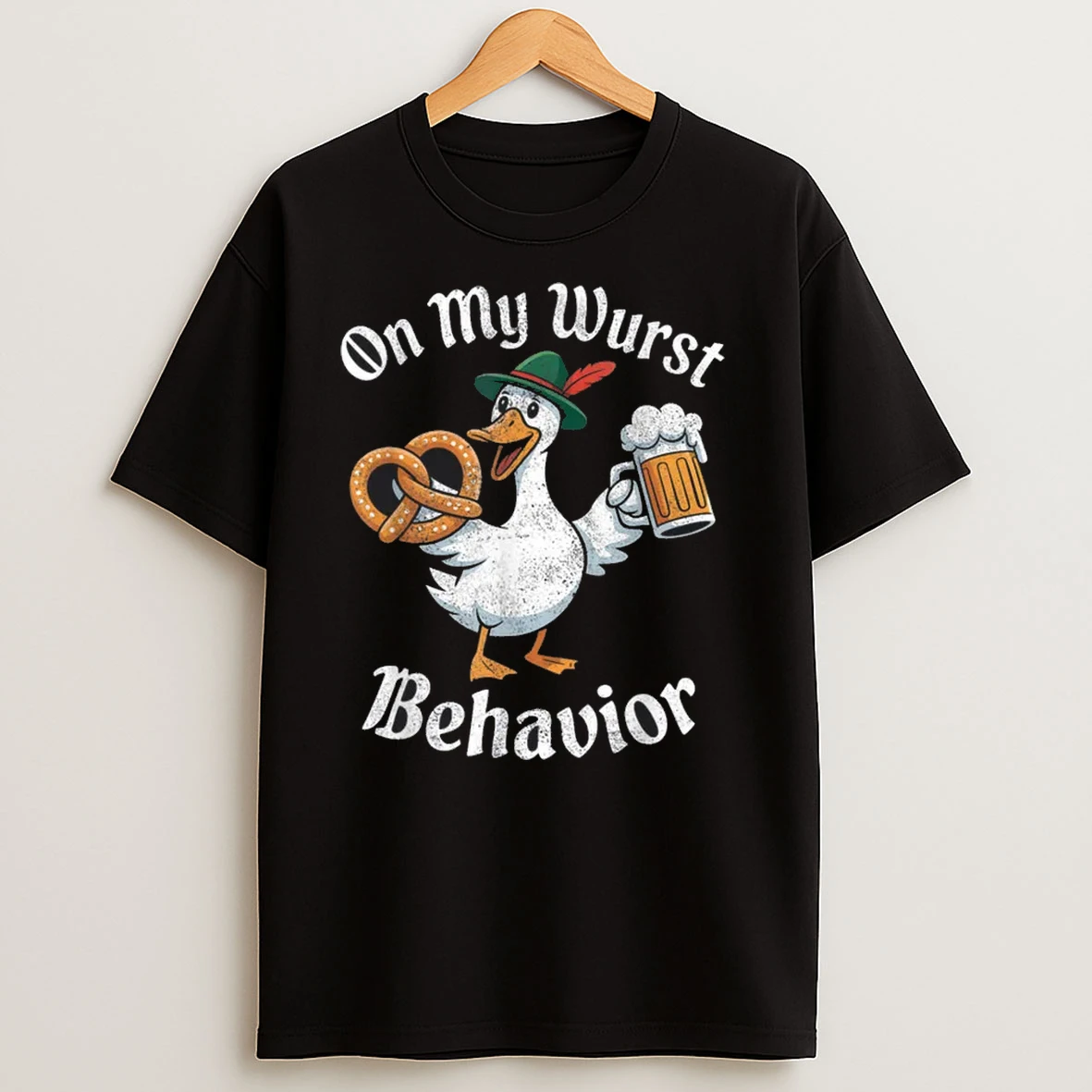 On My Wurst Behavior Oktoberfest Funny German American Humor Shirts