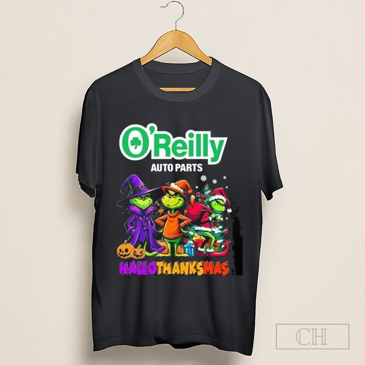 Oreilly Auto Parts The Grinch Hallothanksmas 2025 Shirt