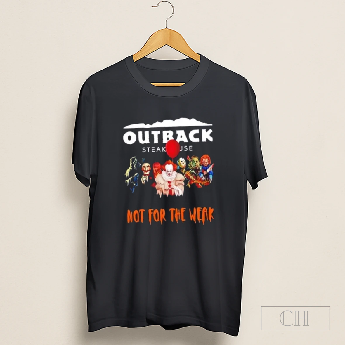 Outback Steakhouse X Horror Movies Halloween Not For The Weak Shirt