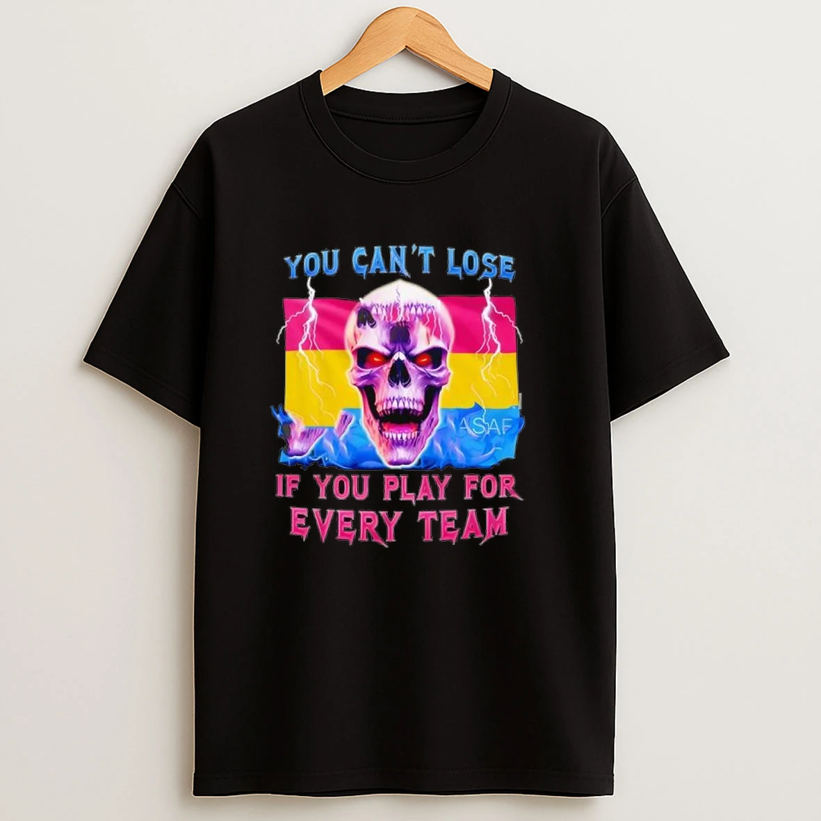 Pansexual Skull You Cant Lose If You Play For Every Team Shirts