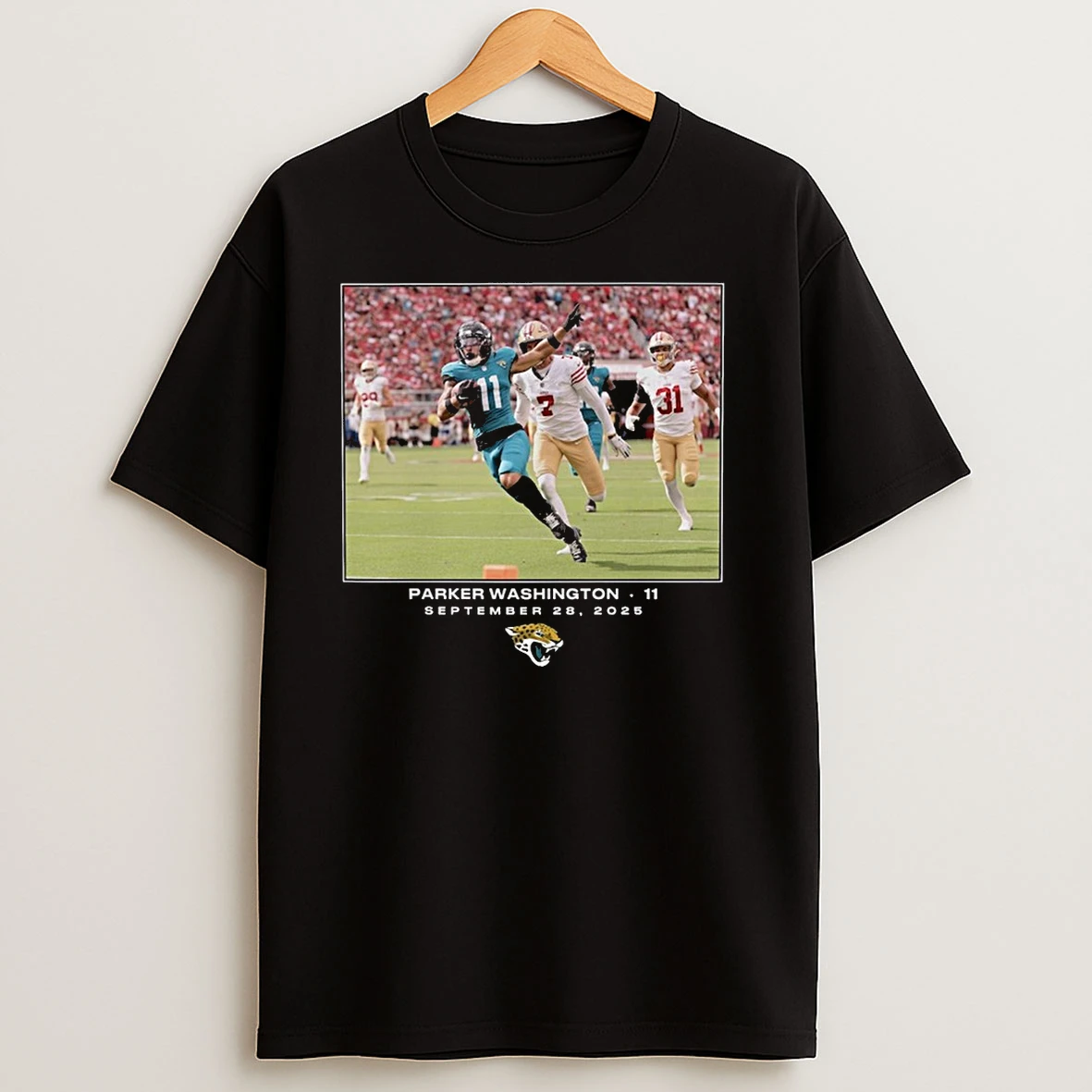 Parker Washington Jacksonville Jaguars Nfl Flash Features Week 4 September 28 2025 Shirts