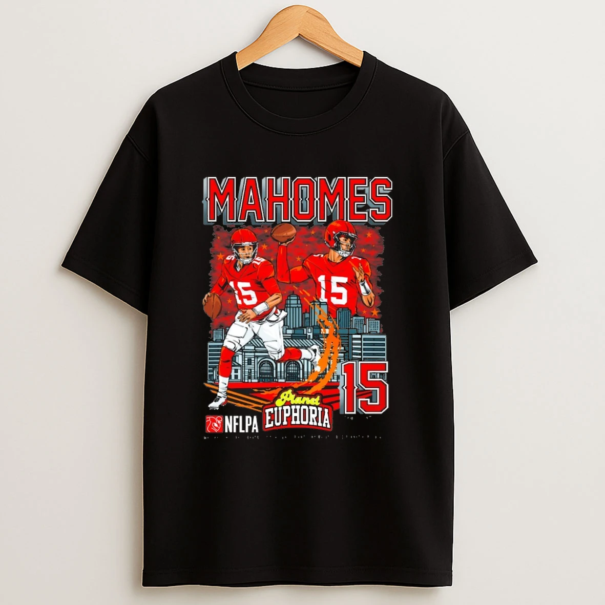 Patrick Mahomes V3 Kansas City Chiefs Nfl Football Planet Euphoria Artwork 2025 Shirts